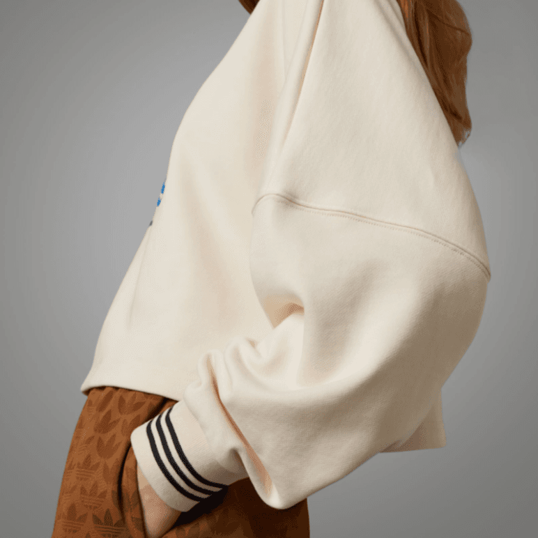 Adidas Originals SS23 Adicolor 70s Retro Sweatshirt Miracle White