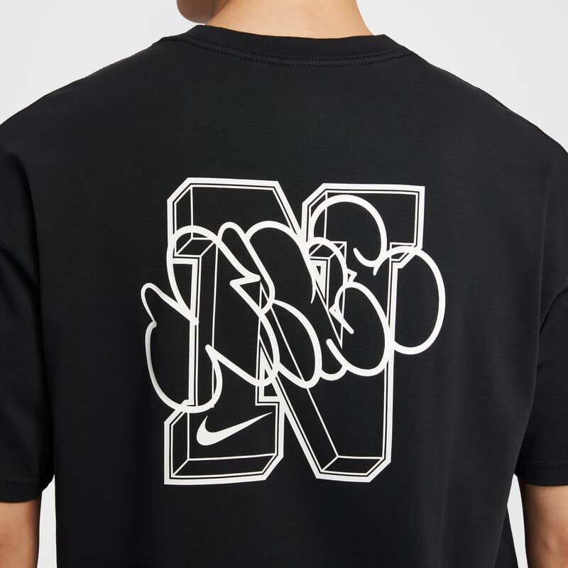 Nike T Shirts Black Crew Neck Moderate