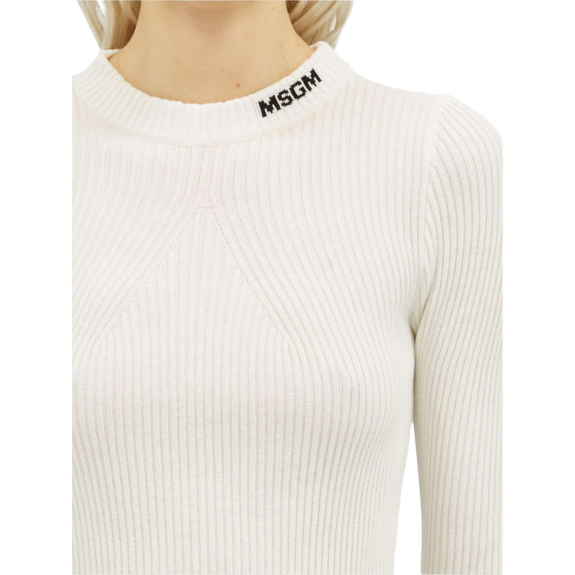 MSGM Intarsia logo Knitted