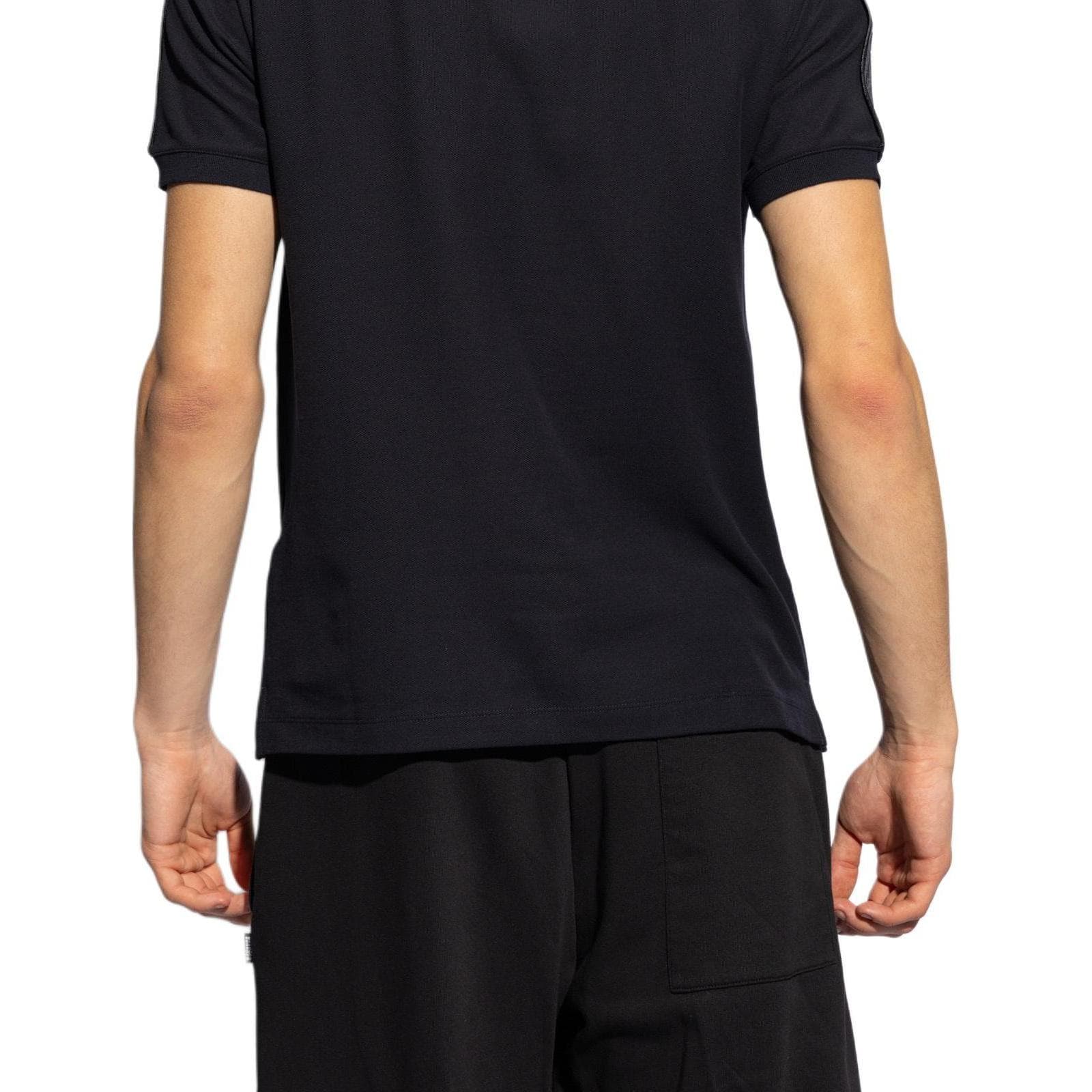 EMPORIO ARMANI Logo Embroidered Short Sleeved Polo Shirt