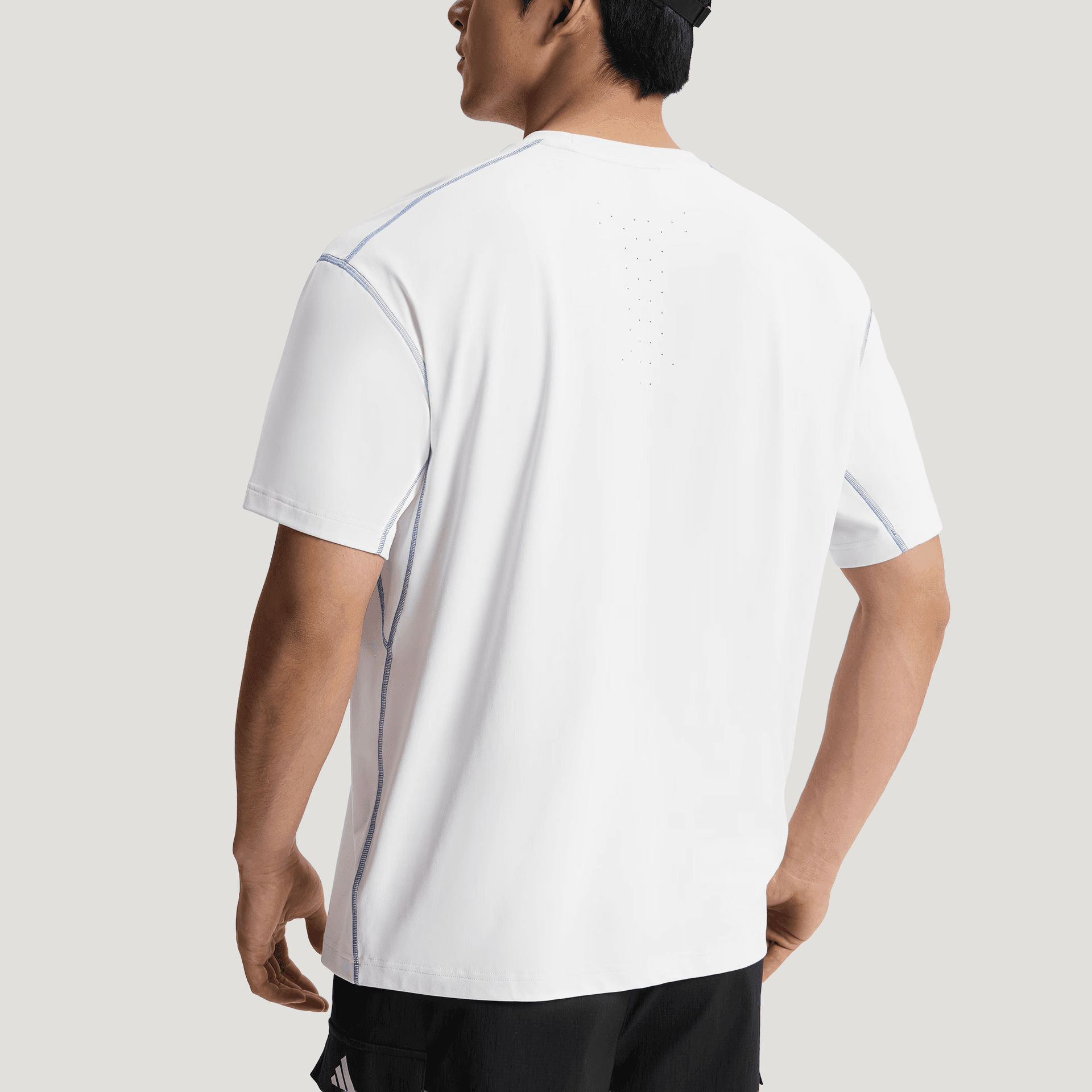 Adidas TShirts Crystal White Crew Neck Moderate