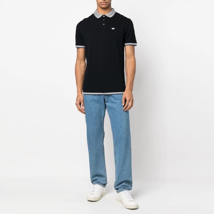 EMPORIO ARMANI SS23 Polo Shirt Navy Blue