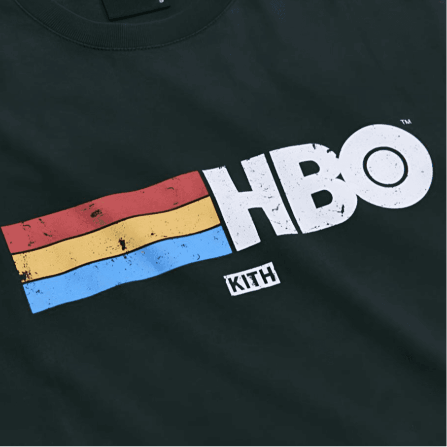 KITH Hbo Rainbow Logo Vintage Tee