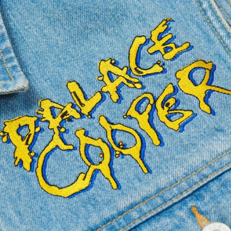 PALACE Vests Blue Lapel Moderate Straight Fit