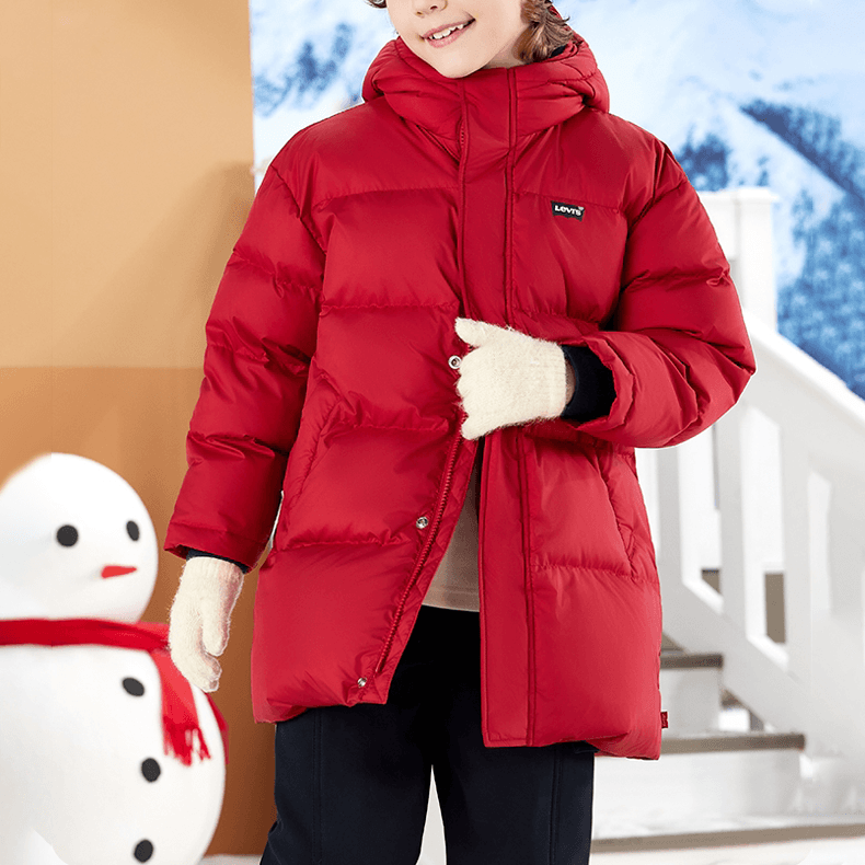 Levi's Down Jackets Hooded (Nondetachable) Moderate Hooded Microstretch