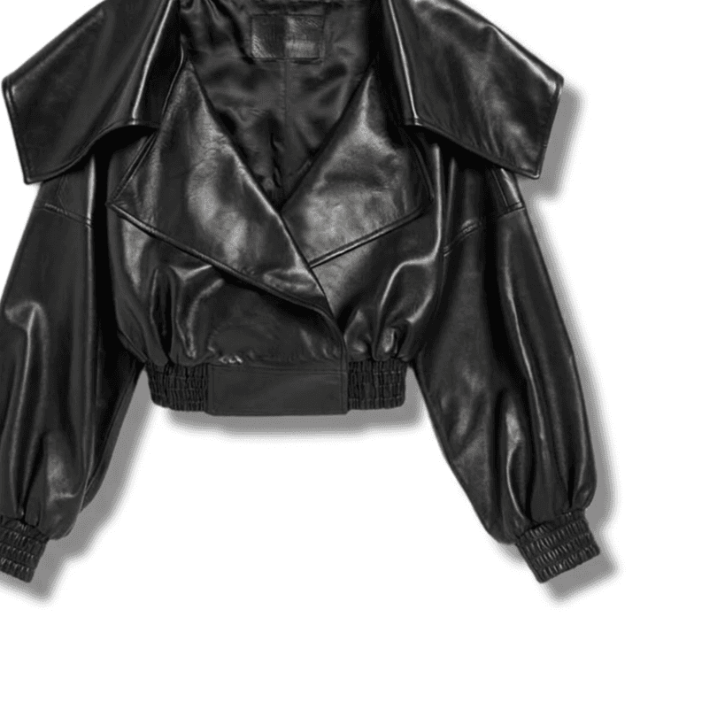 Balenciaga Jackets Black Stand Collar Moderate Straight Fit