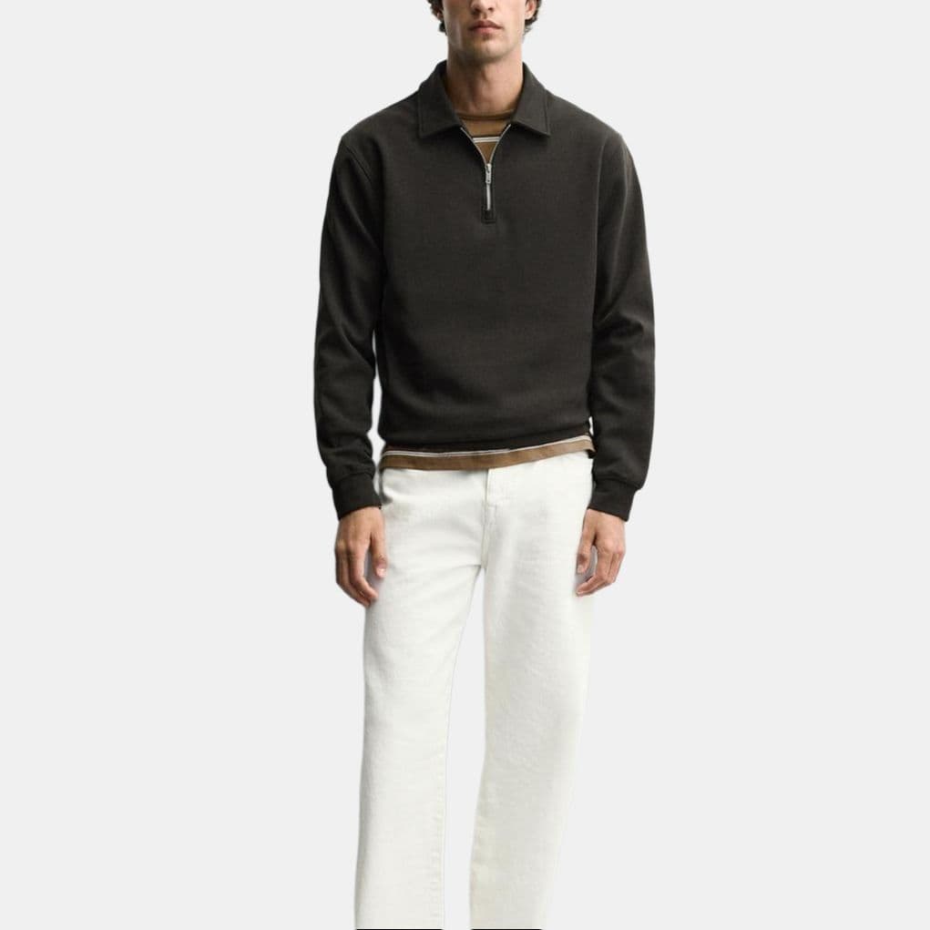 ZARA INTERLOCK Polo Shirt