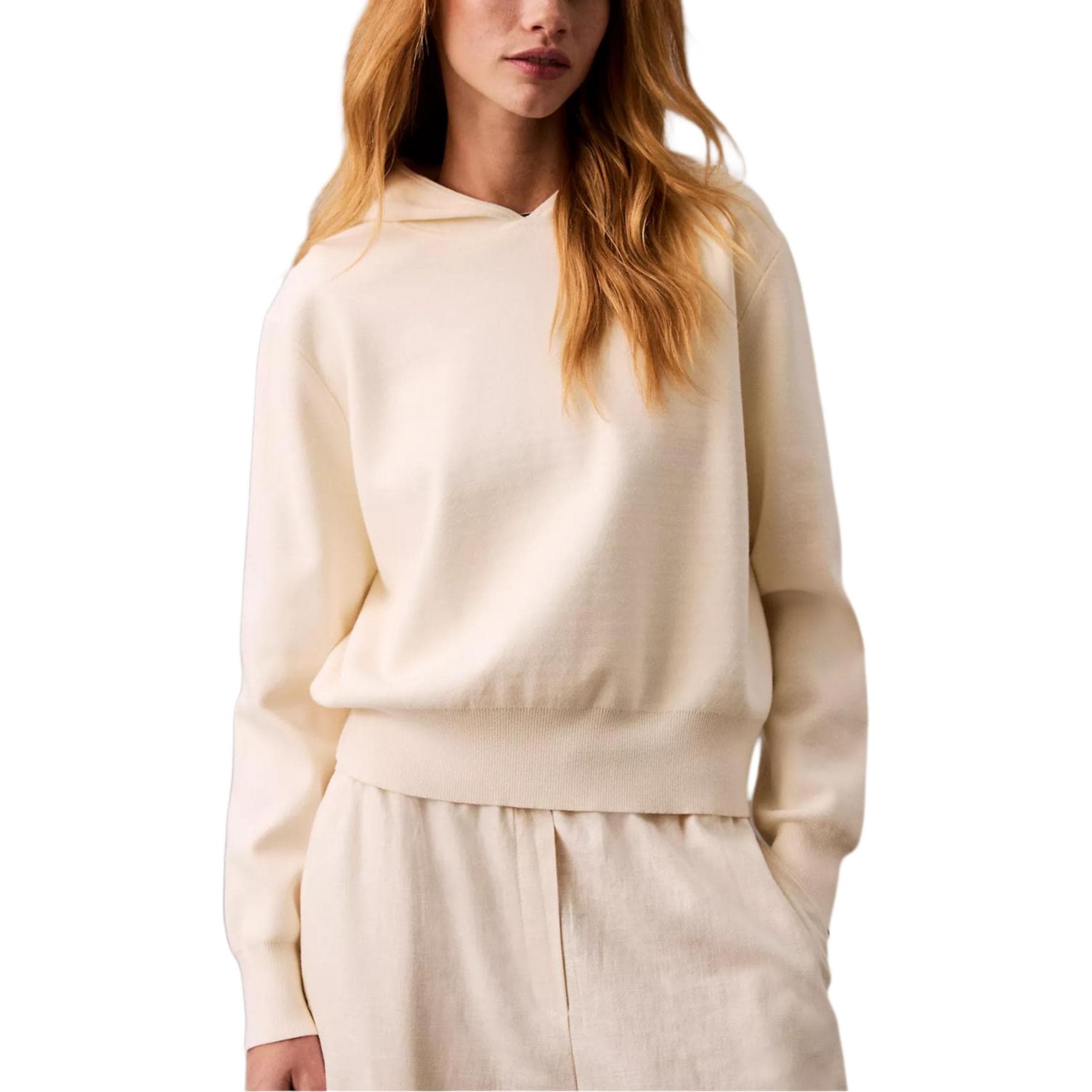CALVIN KLEIN Sweatshirt Antique White