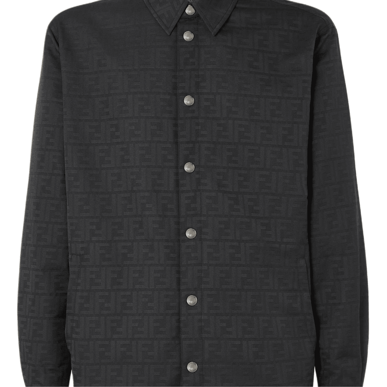 FENDI Jackets Black Lapel Moderate Straight Fit