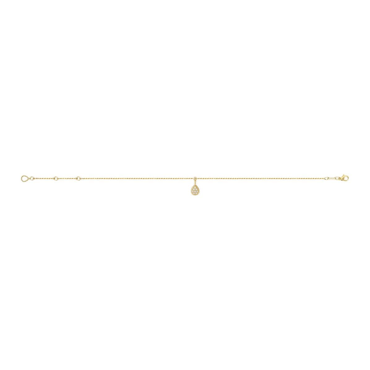 Boucheron Diamond 0.13 Carats Anklets Gold