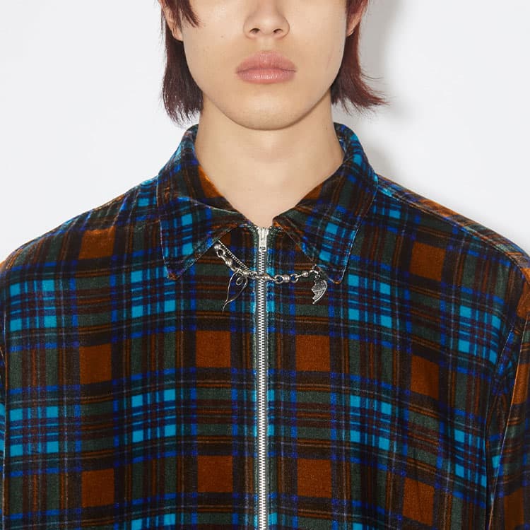 Acne Studios Checked Velvet Shirt