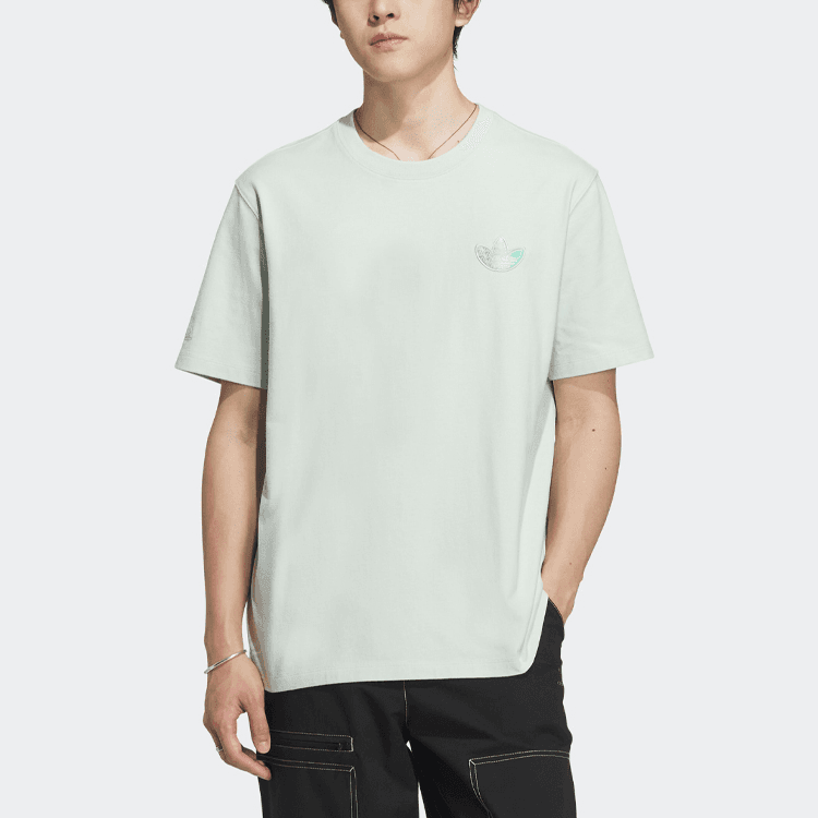 Adidas Originals T Shirt Linen Green