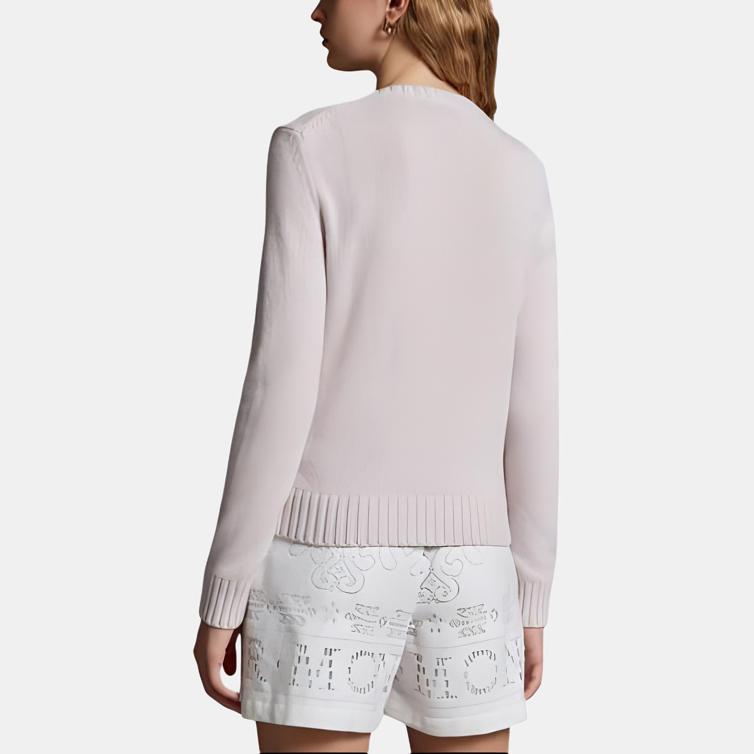 Moncler Logo embroidered Crew neck Jumper