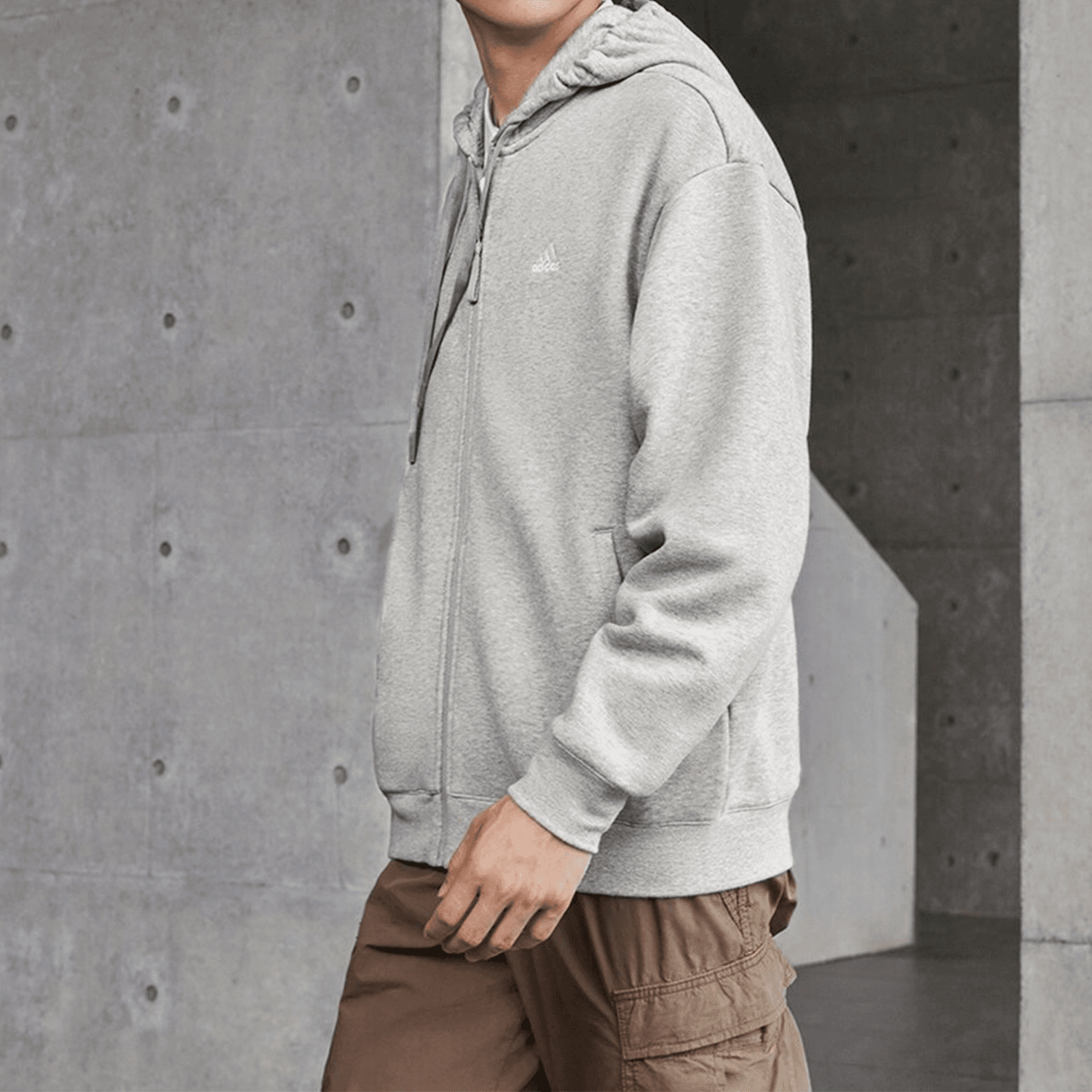 Adidas Jackets & Medium Heather Gray