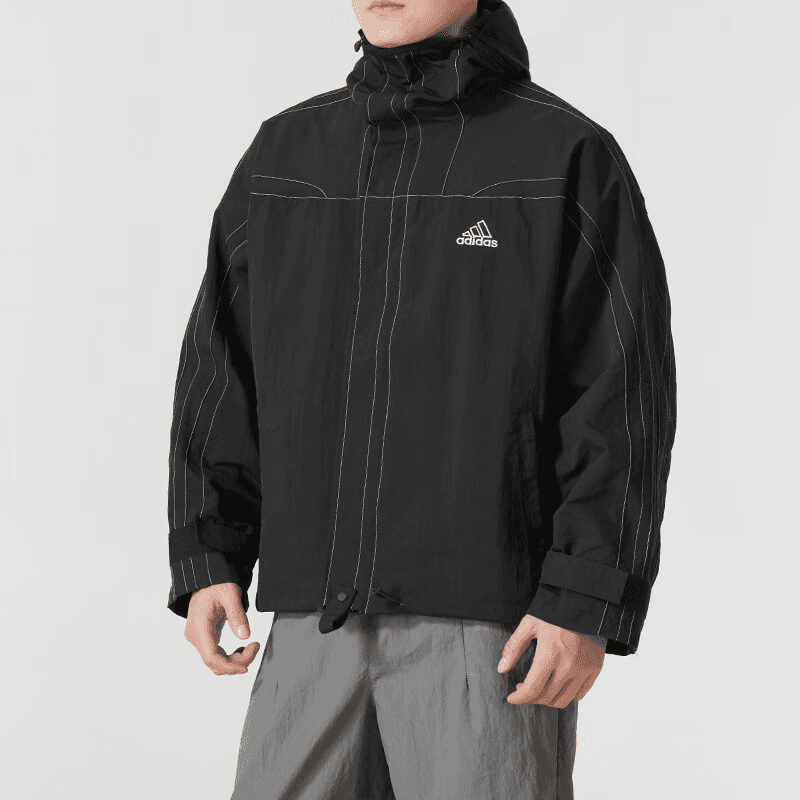 Adidas Jackets Black Hooded Moderate Other