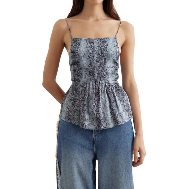 GANNI Camisole Sky Blue