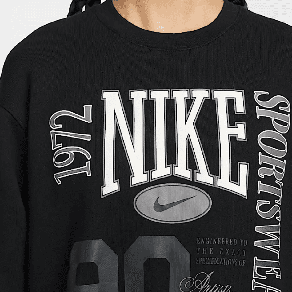 Nike Sportswear Oversized Crew Neck French Terry Sweatshirt