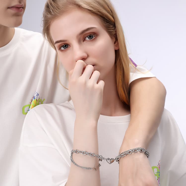 GENANX Bracelets Silver White