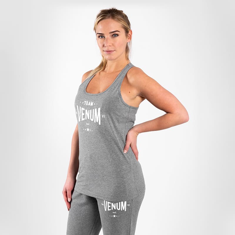 VENUM Sleeveless Sports Shirts Light Gray Racerback