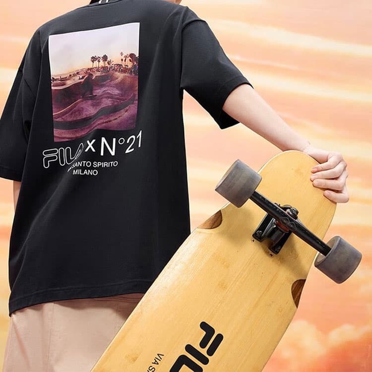 FILA FUSION x NΒ°21 LIANMINGKUAN T Shirt Black