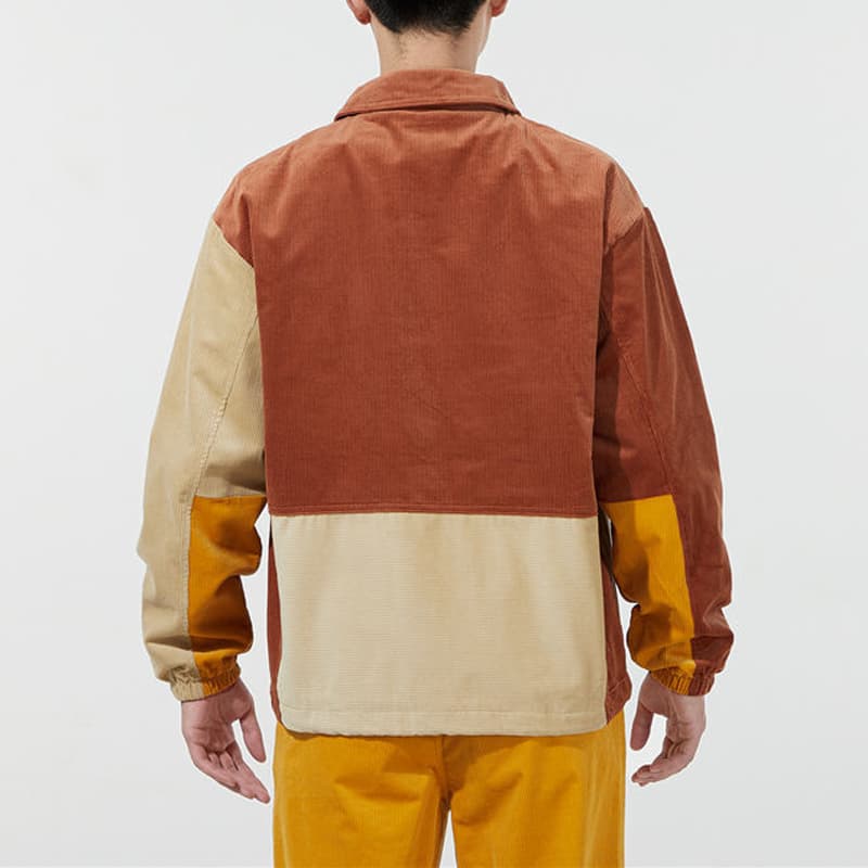 PUMA Cord Coach Jackets Coffee Lapel Moderate Other