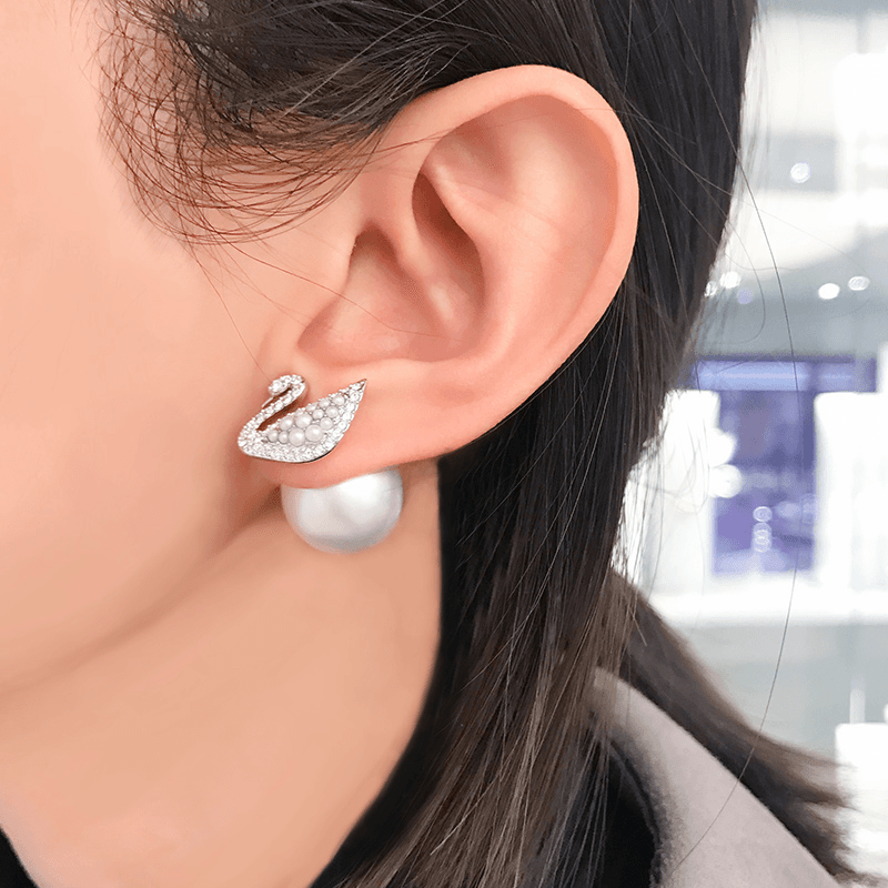 Swarovski ICONIC SWAN Stud Earrings