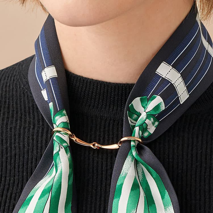 HERMES Mini Mors Twilly Accessories Rose Gold