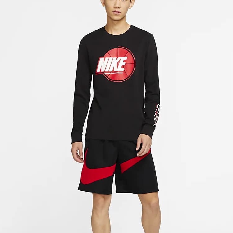 Nike T Shirts Black Crew Neck Moderate