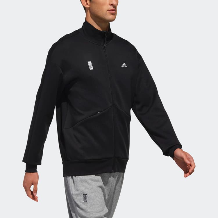 Adidas Wuji Series Jackets Black Stand Collar Moderate Other
