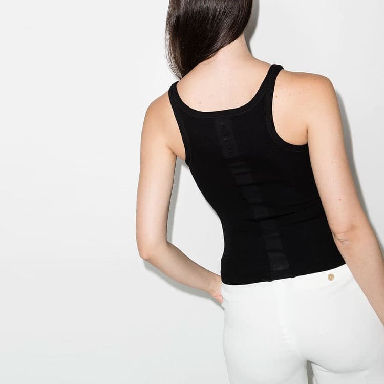 Moncler Sleeveless Sports Shirts Black Halter Neck