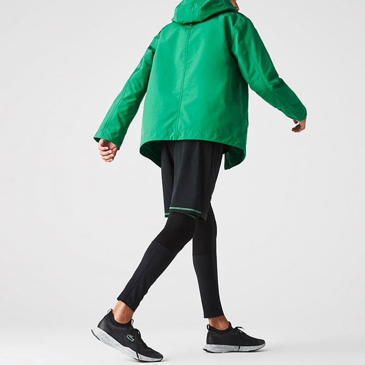 LACOSTE Jackets Green Hooded (Nondetachable) Moderate Straight Fit