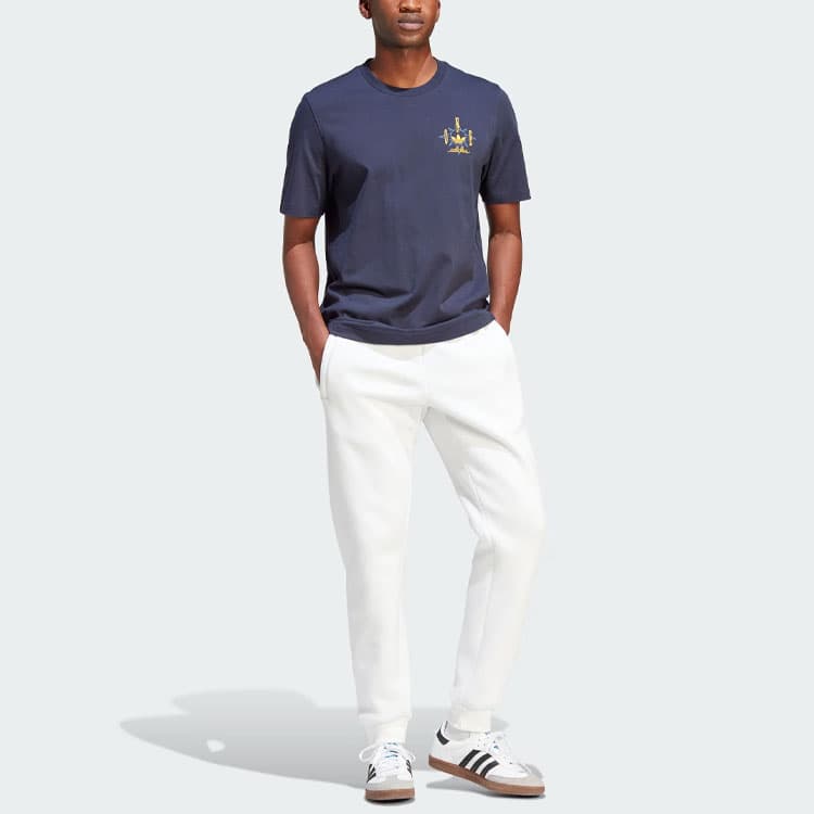 Adidas Originals T Shirts Legend Ink Crew Neck Moderate Straight Fit