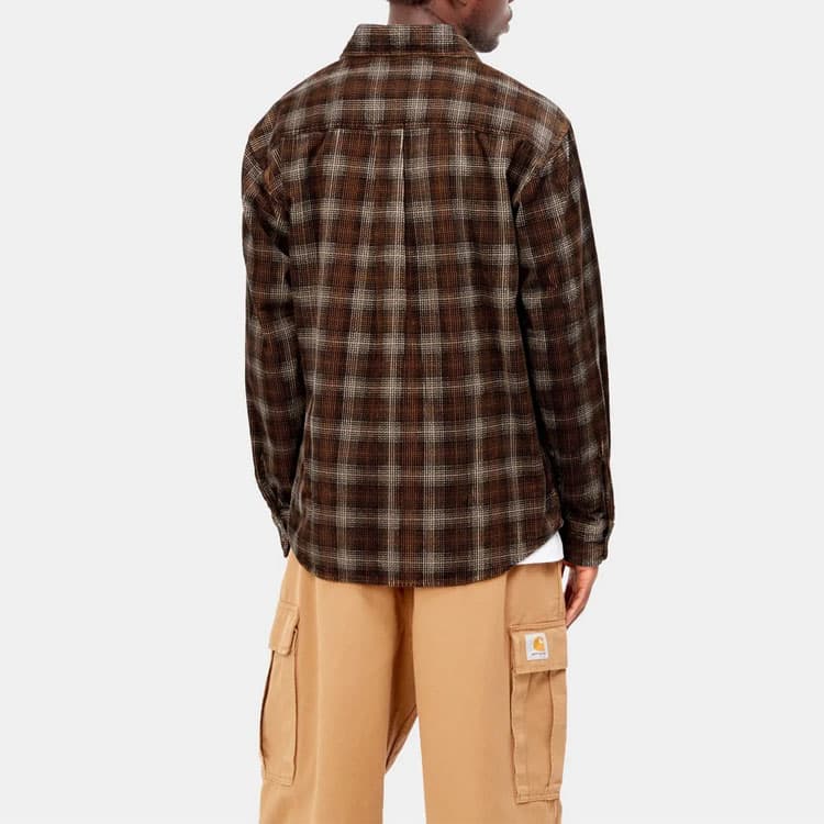 Carhartt WIP Shirts Coffee Polo Collar Moderate Other