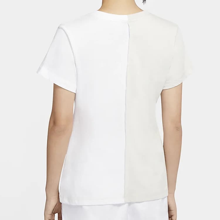 Nike T Shirts White Crew Neck Moderate Straight Fit
