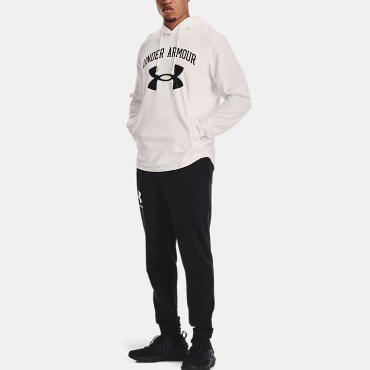 Under Armour Rival Sweatshirts White Hooded Moderate Regular