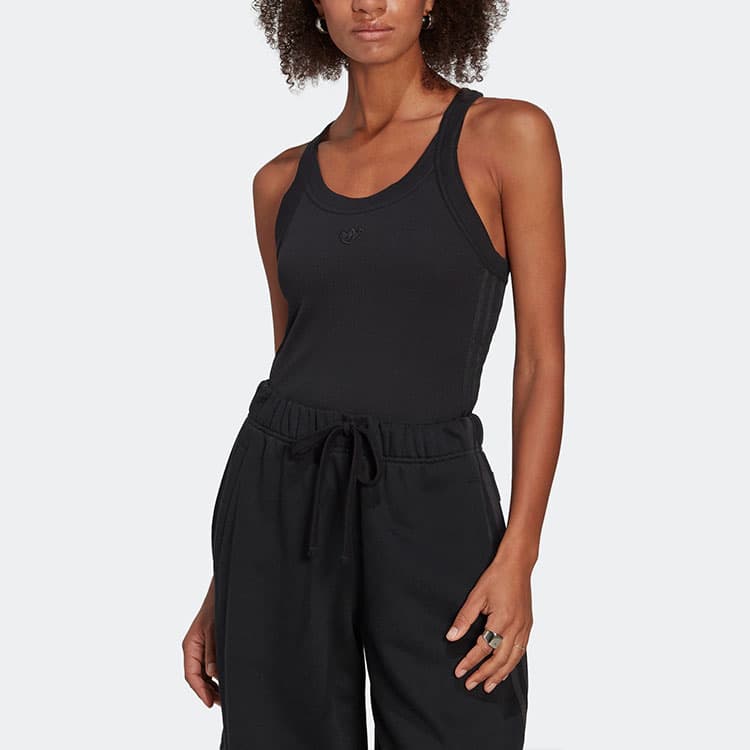 Adidas Originals Sleeveless Sports Shirts Black Racerback