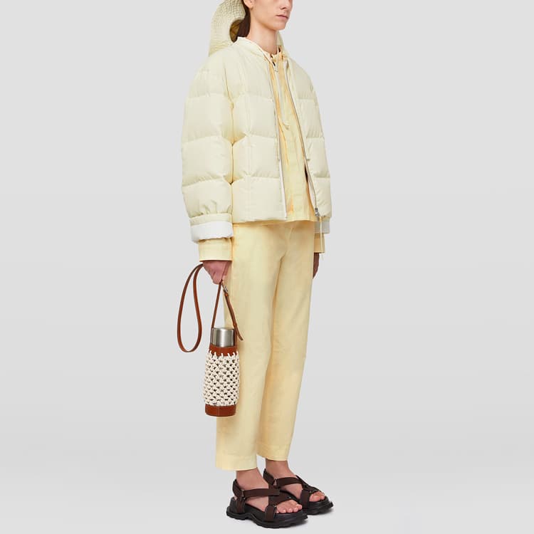 JIL SANDER Down Jacket Ecru