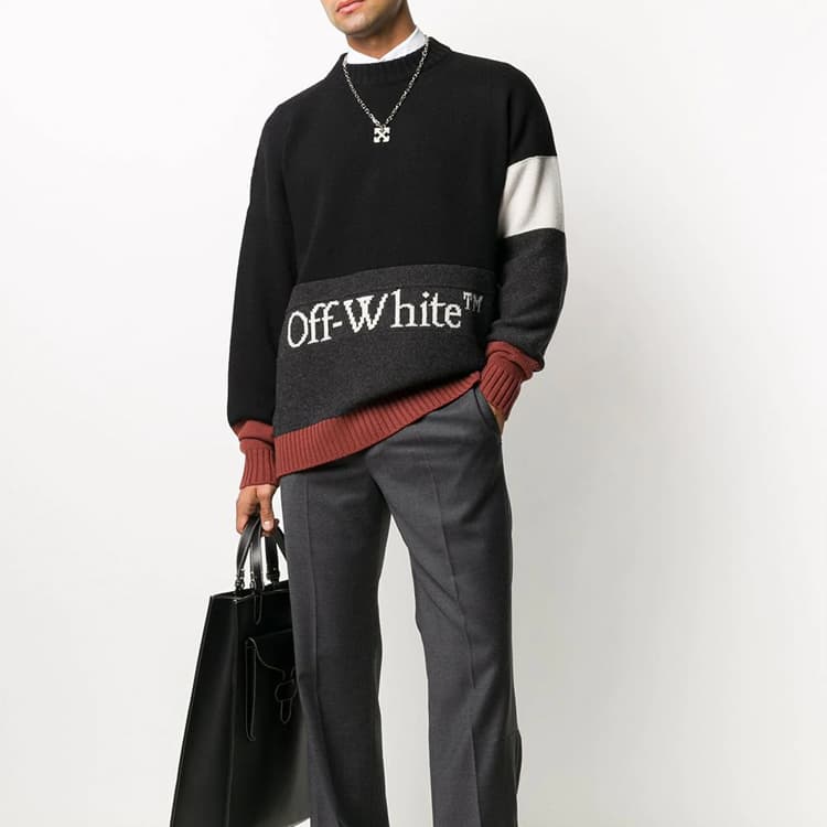OFF WHITE FW20 Sweaters Multicolor Crew Neck Moderate Other