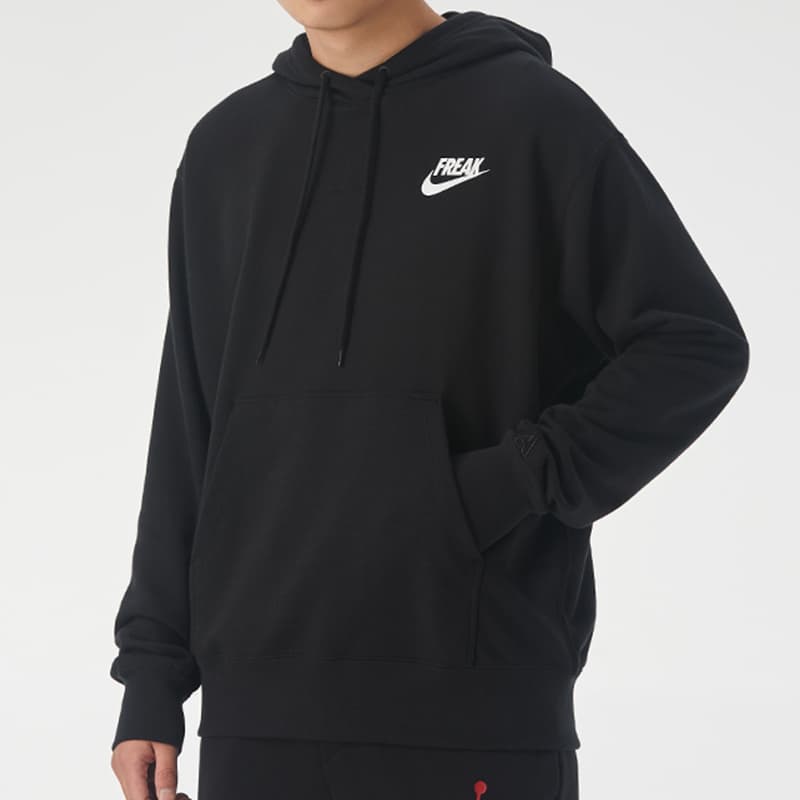 Nike Giannis Alphabet Pullover Hooded Sweatshirt Black