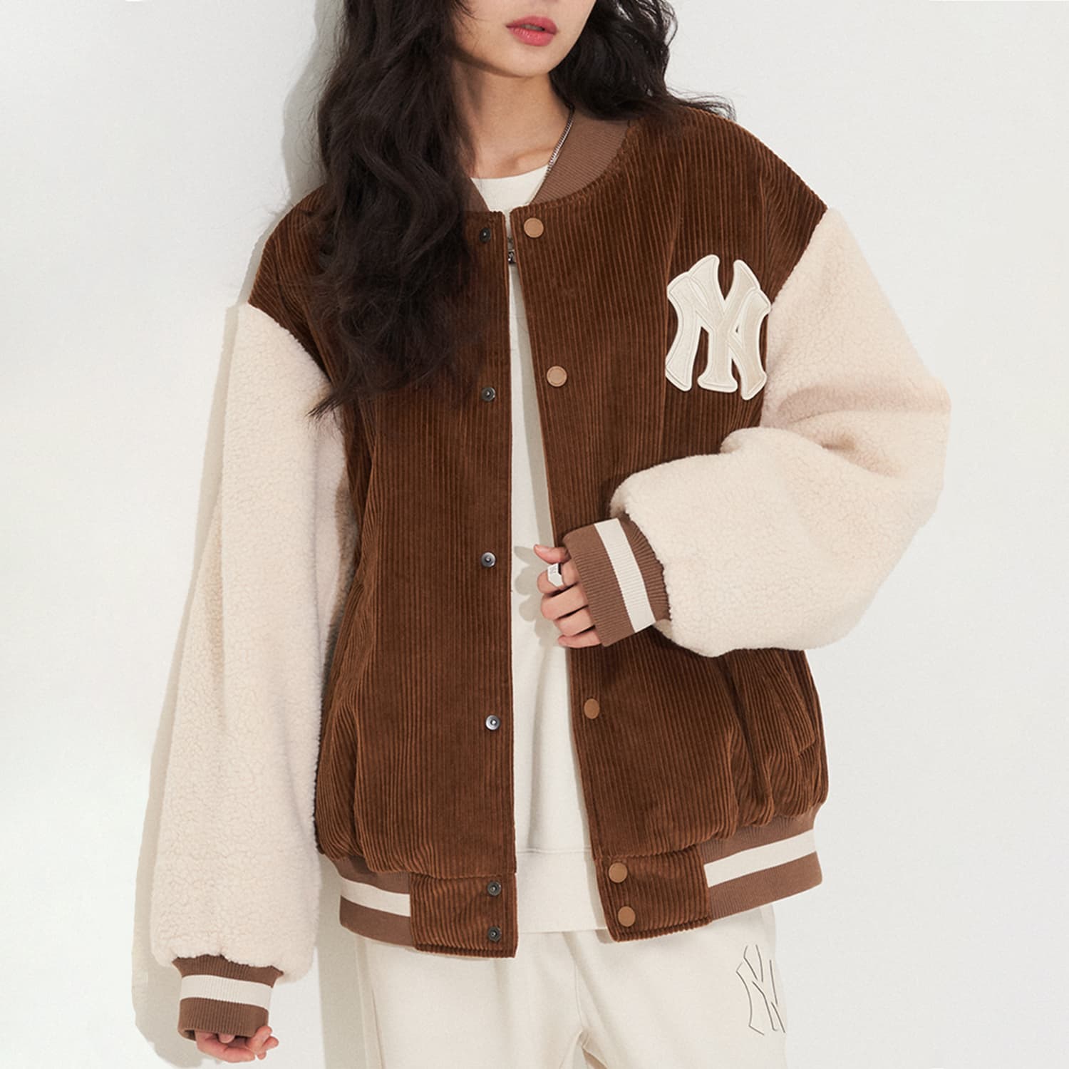 MLB Baseball Jacket Brown
