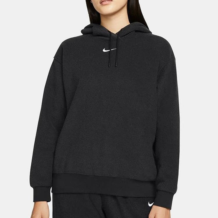 Nike Sweatshirts Black Hooded Moderate Straight Fit