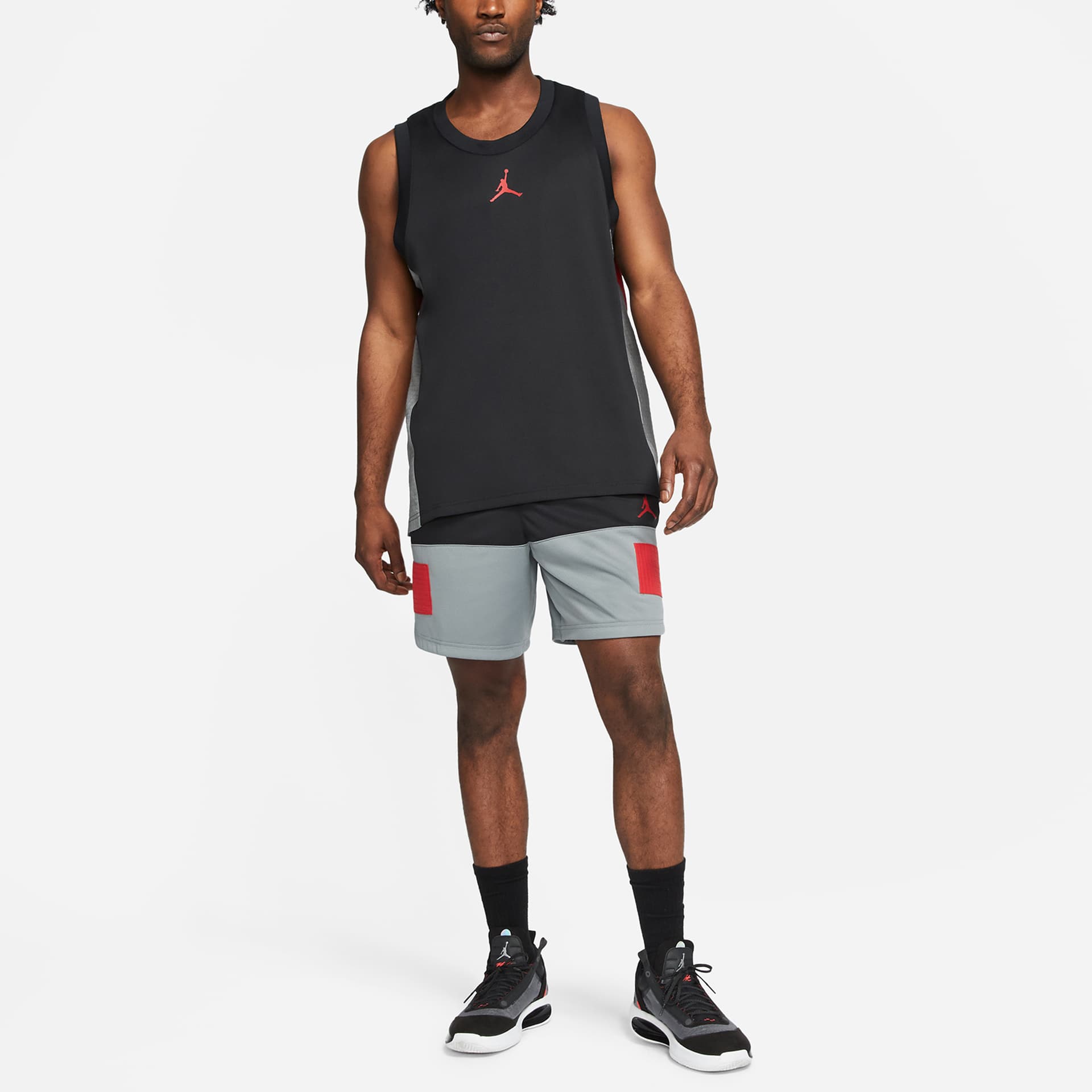 Jordan Sports Black Moderate Straight Fit