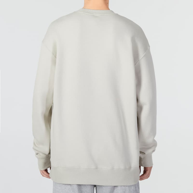 Adidas Sweatshirts Khaki Crew Neck Moderate Straight Fit