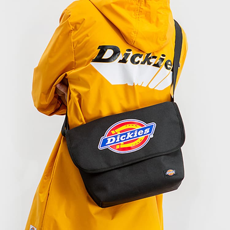 Dickies Polyester Messenger Bag, Crossbody Bag, Shoulder Bag Black