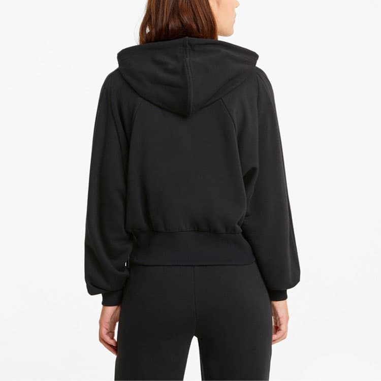 PUMA Sweatshirts Black Hooded Moderate Regular