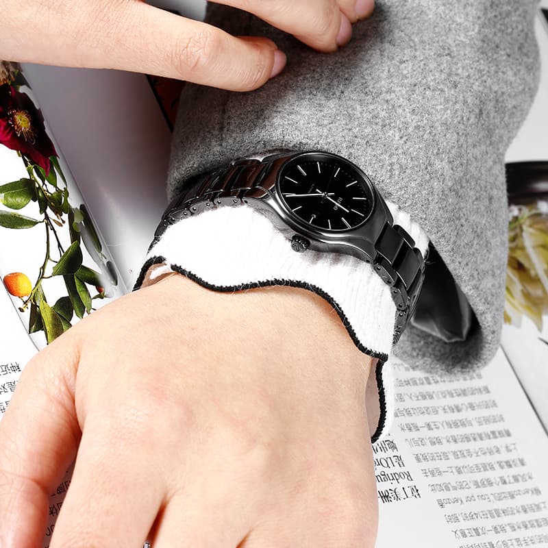RADO Realme Collection Automatic Mechanical Movement Watch 30mm Black Dial Ceramic Watch Case