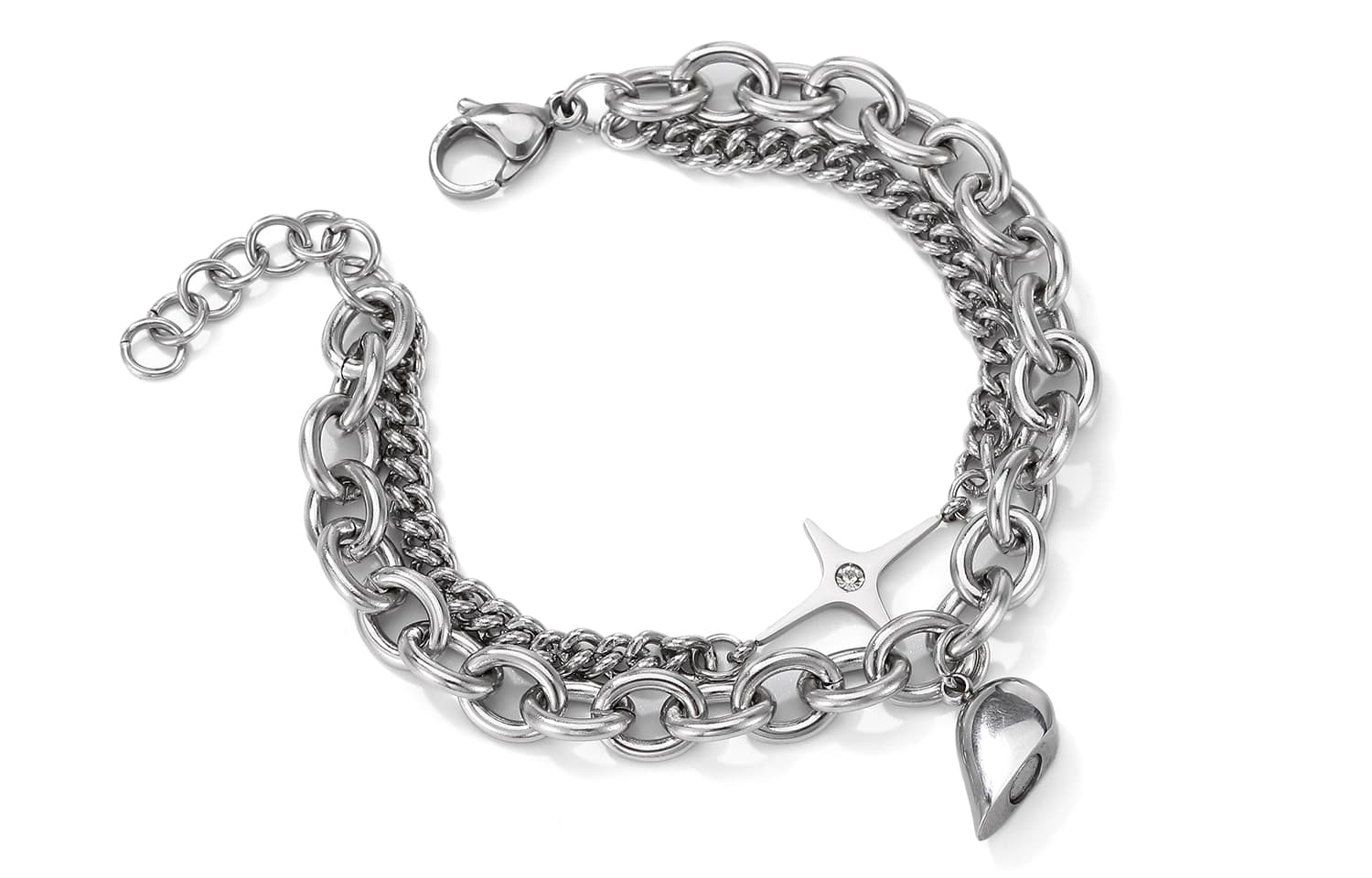 GENANX Bracelets Silver White