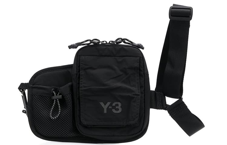 Y 3 Polyester Shoulder Bag Black Black