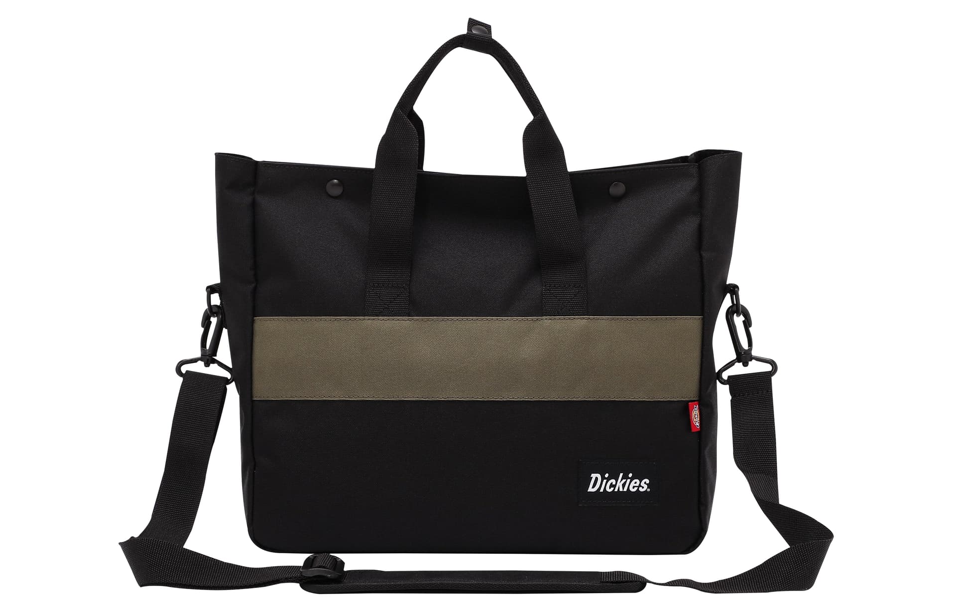 Dickies Polyester Laptop Bag Black & Army Green Green
