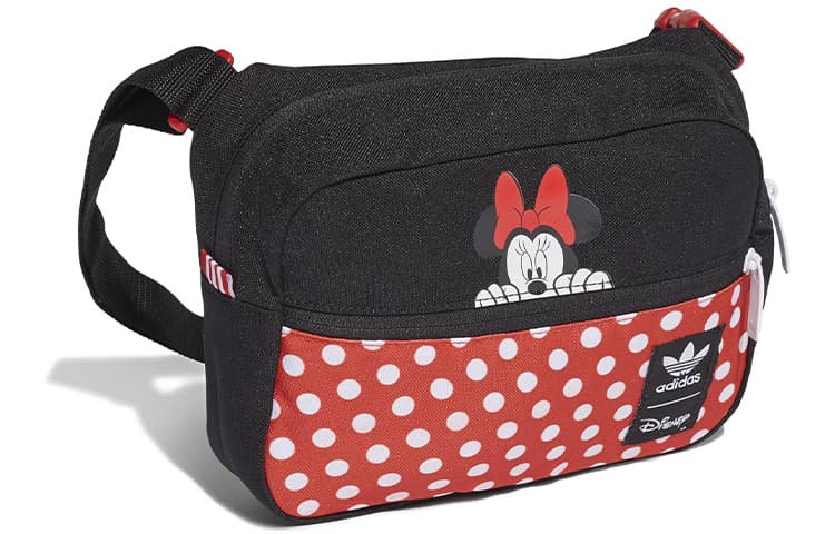 Adidas Originals Disney Collaboration Polyester Crossbody Bag, Shoulder Bag Red Black Multicolor